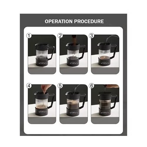 French Press Coffee Maker – Classic Brewer for Bold, Flavourful Coffee - Image 6