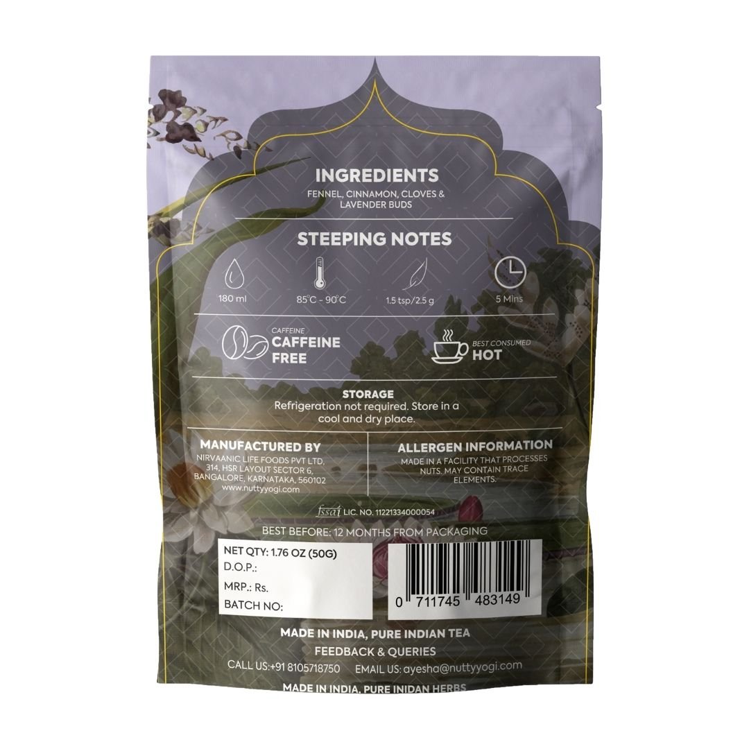 Nutty Yogi - Calm Tea | Lavender & Herbs Tisane - Image 3