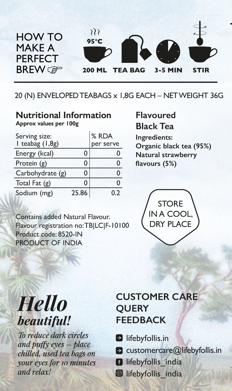 Sparkling Strawberry Black Tea - Image 3