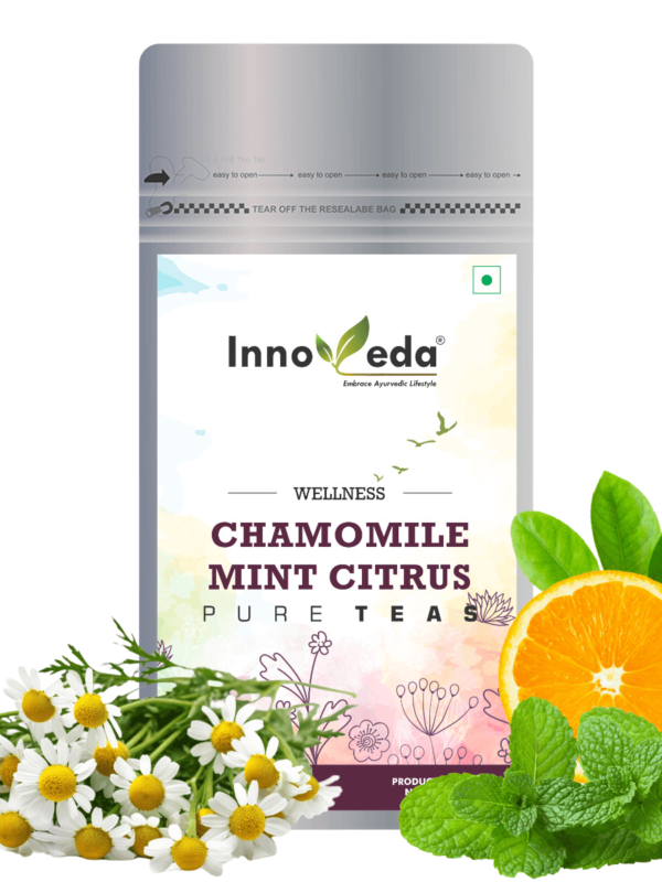 Chamomile Mint Citrus Tea Induce Calmness