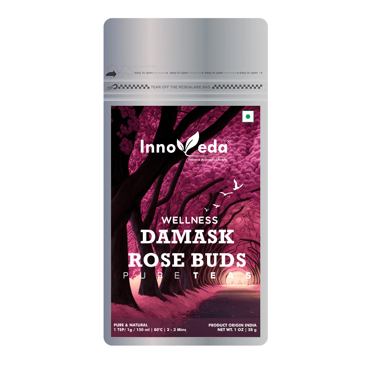 Damask Rose Buds Tea to Soothe Skin & Deep Sleep