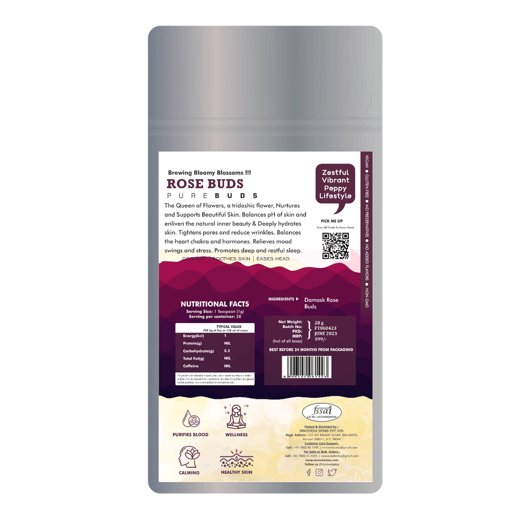 Damask Rose Buds Tea to Soothe Skin & Deep Sleep - Image 2