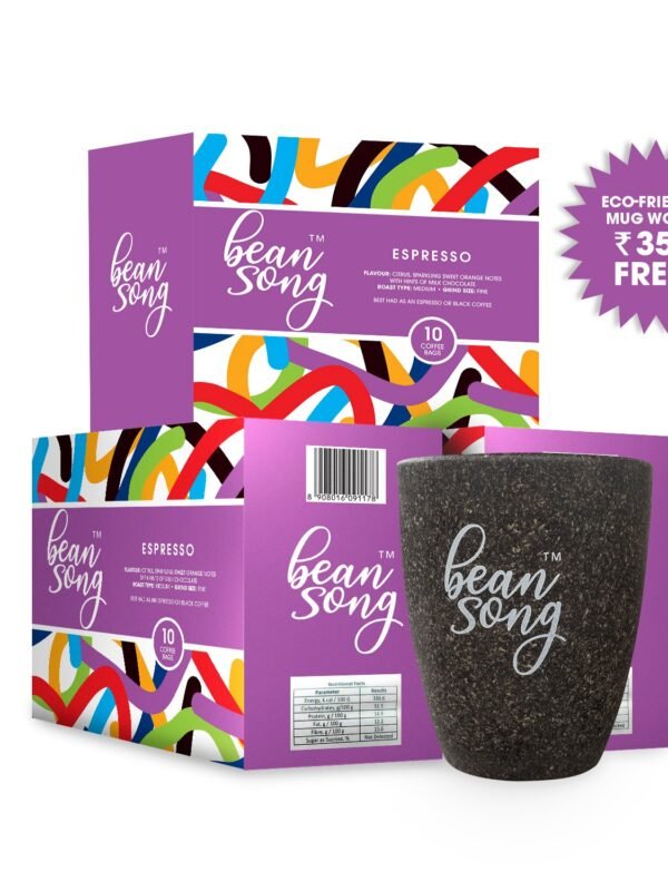 Espresso Drip Coffee Bags – Pack of 3 (10 Easy Pours Each) + FREE Premium Coffee Mug