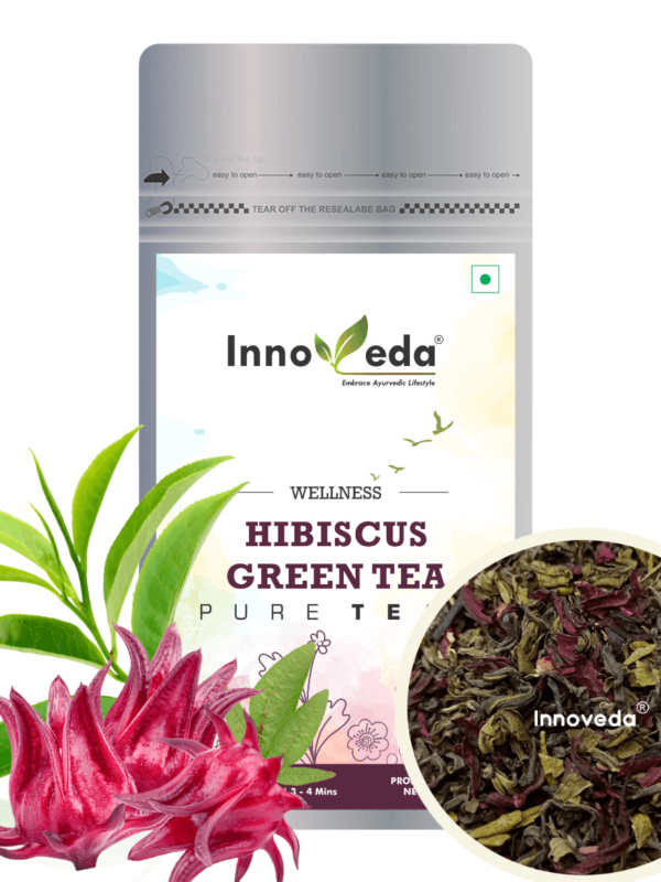 Hibiscus Green Tea Rich in Antioxidants