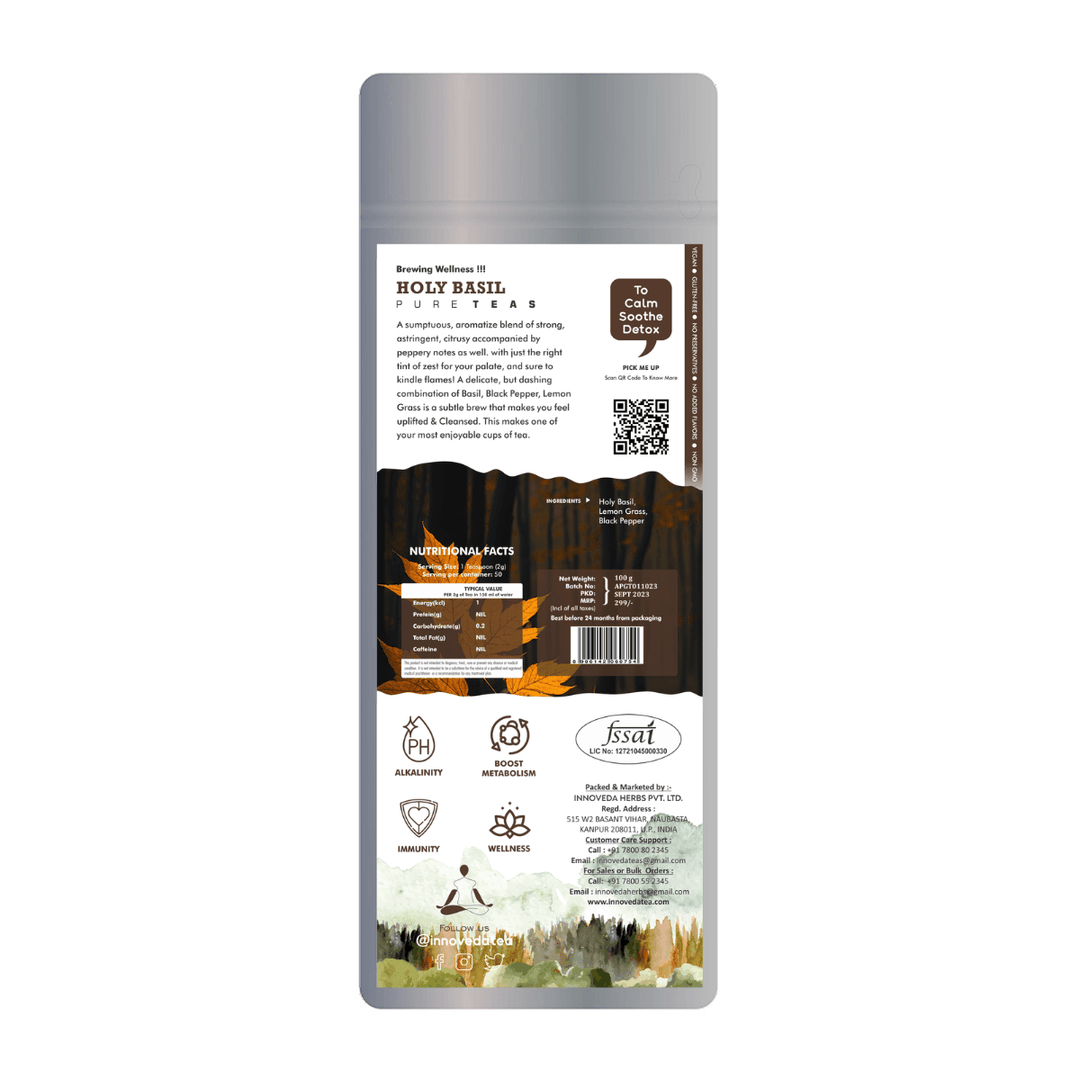 Holy Basil Lemon Tea For Digestion & Bloating - Image 2
