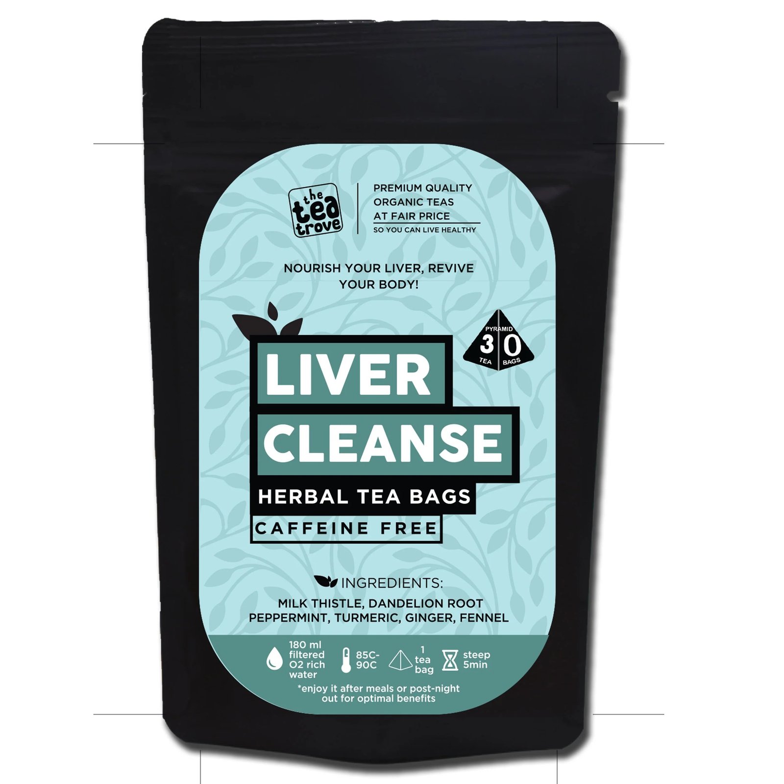 FVTB Liver Cleanse Tea Bags and Liver Detox Herbal Tea blend