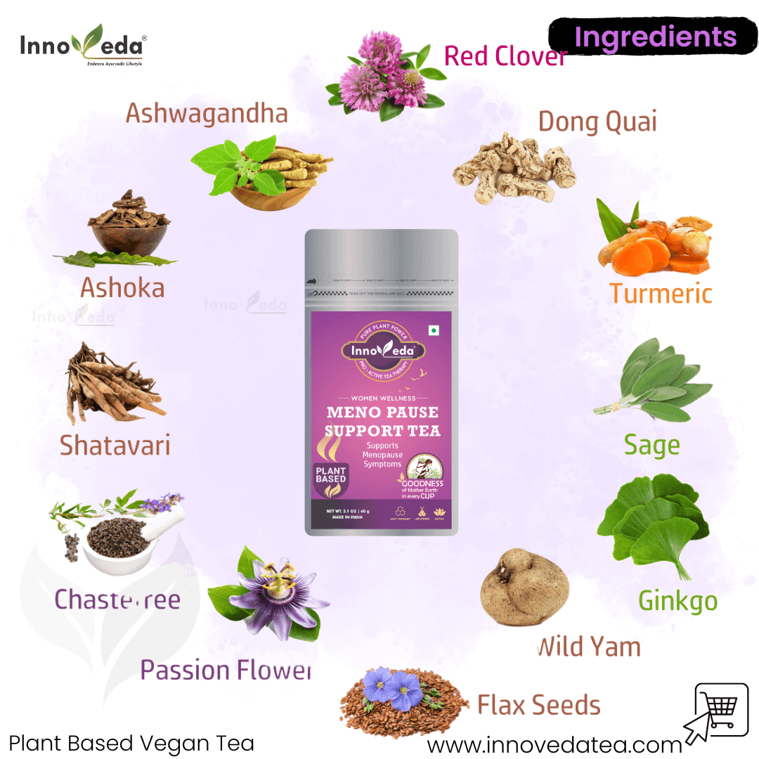 Meno Pause Tea With Red Clover, Dong Quai, Valerian - Image 3