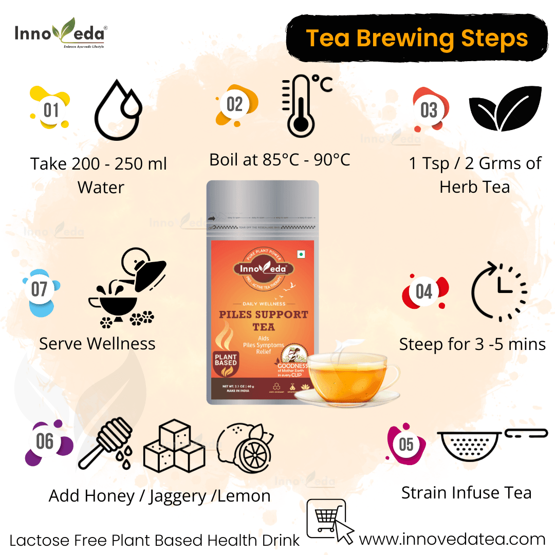 Piles Support Tea - Hemorrhoid Support Tea Relief from Constipation - Image 5