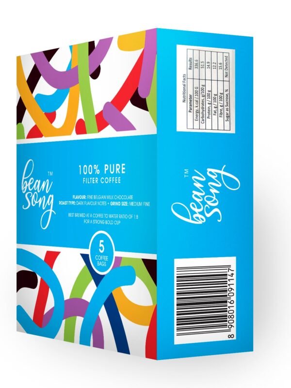 100% Pure Filter Coffee – Single Use Drip Bags(5 Pours)