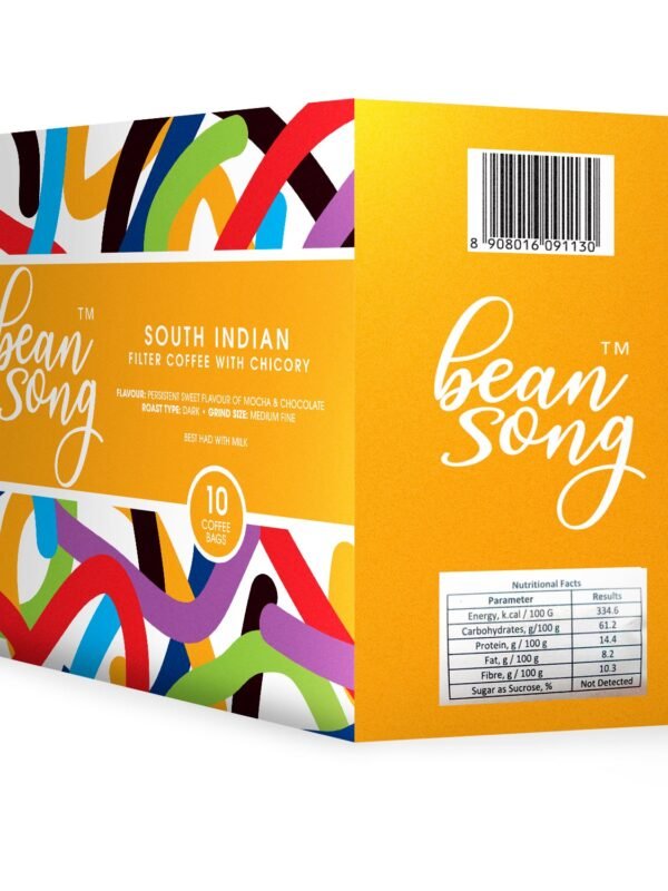 South Indian Filter Coffee with Chicory – Single Use Drip Bags(10 Pours)